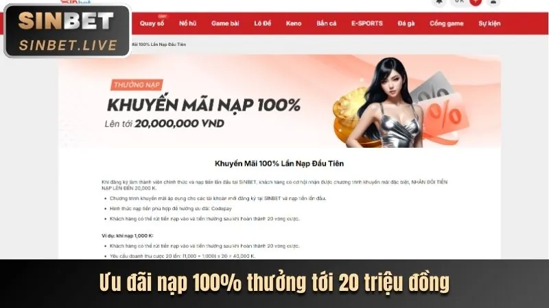 Tiền thưởng chào mừng 88kim link